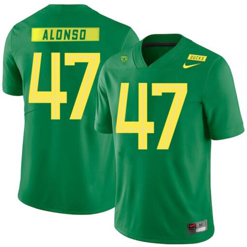 Oregon Ducks #47 Kiko Alonso NCAA College Football Jersey Green