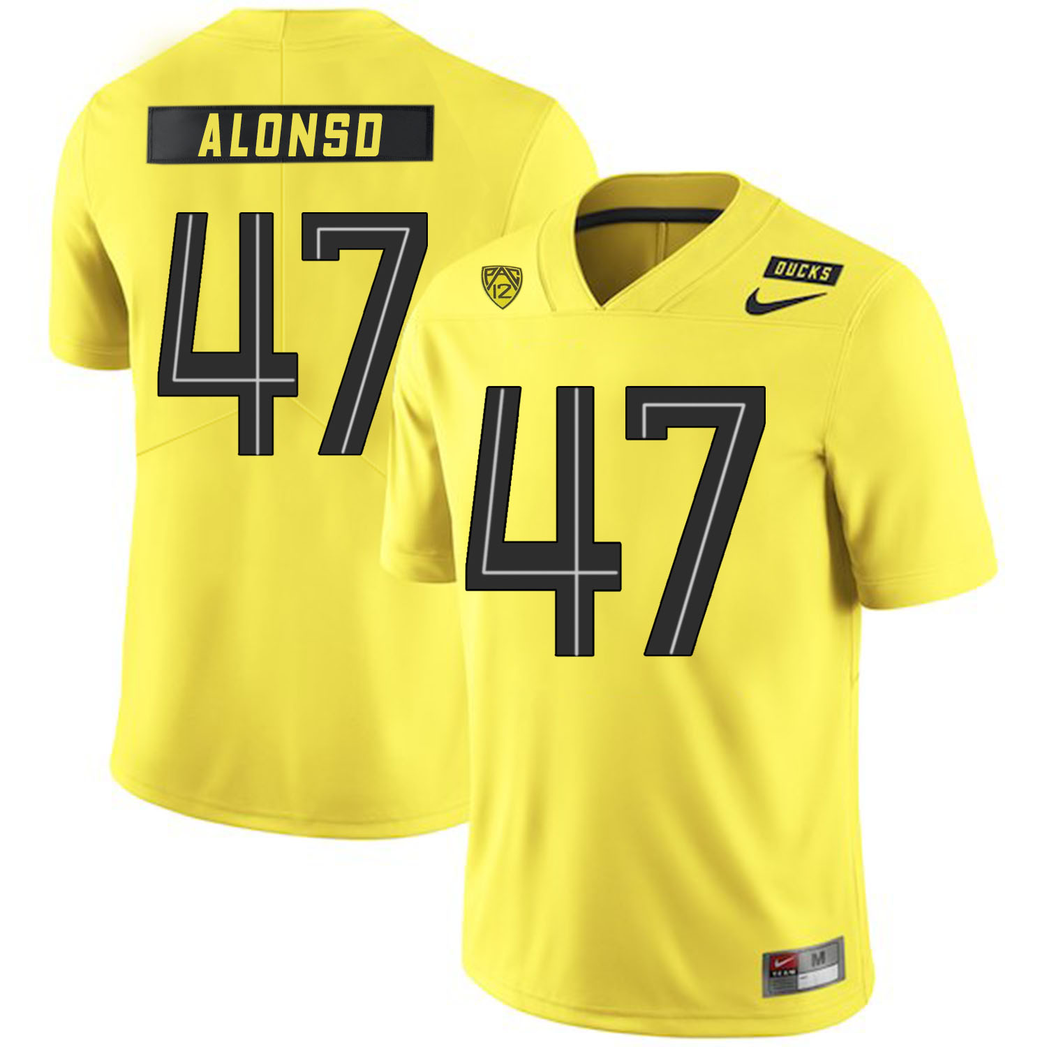 Oregon Ducks #47 Kiko Alonso NCAA College Football Jersey Yellow