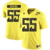 Oregon Ducks #55 Hroniss Grasu NCAA College Football Jersey Yellow