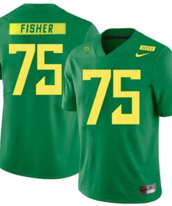 Oregon Ducks #75 Jake Fisher NCAA College Football Jersey Green