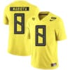 Oregon Ducks #8 Marcus Mariota College Football Jersey Yellow
