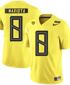 Oregon Ducks #8 Marcus Mariota College Football Jersey Yellow