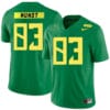 Oregon Ducks #83 Johnny Mundt NCAA College Football Jersey Green