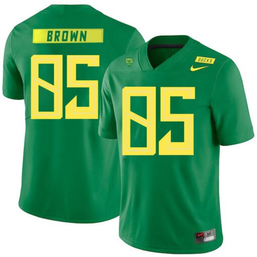Oregon Ducks #85 Pharaoh Brown NCAA College Football Jersey Green