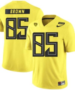 Oregon Ducks #85 Pharaoh Brown NCAA College Football Jersey Yellow