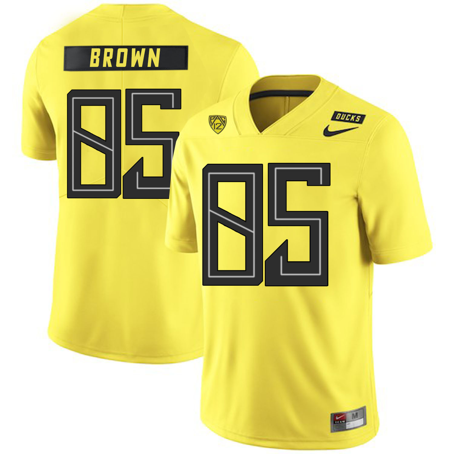 Oregon Ducks #85 Pharaoh Brown NCAA College Football Jersey Yellow