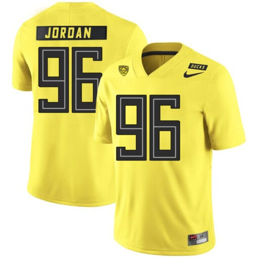 Oregon Ducks #96 Dion Jordan NCAA College Football Jersey Yellow