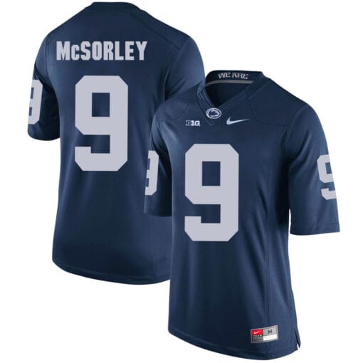 Penn State Nittany Lions #9 Trace McSorley Football Jersey Dark Blue