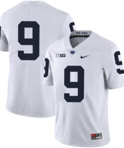 Penn State Nittany Lions #9 Trace McSorley Football Jersey No Name White