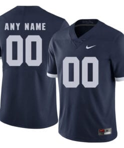 Custom Penn State Jersey Nittany Lions Football Dark Blue