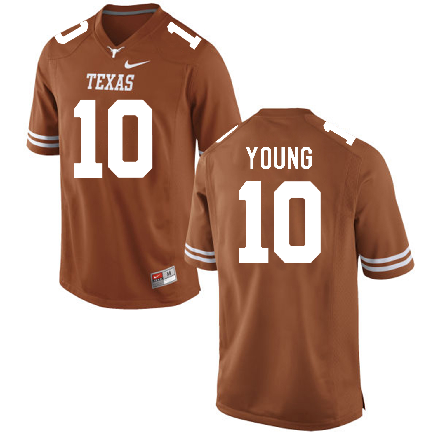 Texas Longhorns #10 Vince Young College Football Jersey Orange