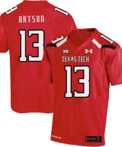 Texas Tech #13 Cameron Batson NCAA College Football Jersey Red