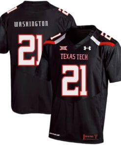Texas Tech #21 DeAndre Washington NCAA College Football Jersey Black