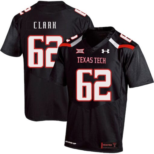 Texas Tech #62 Le'Raven Clark NCAA College Football Jersey Black