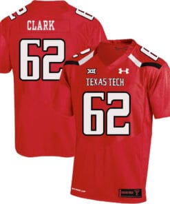 Texas Tech #62 Le'Raven Clark NCAA College Football Jersey Red