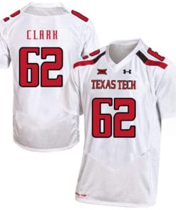 Texas Tech #62 Le'Raven Clark NCAA College Football Jersey White