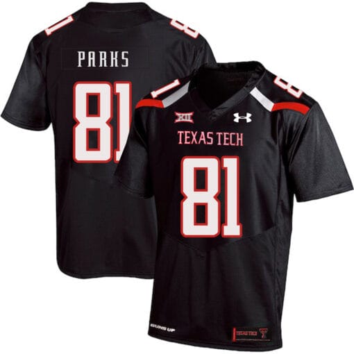 Texas Tech #81 Dave Parks NCAA College Football Jersey Black