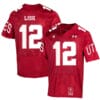 Utah Utes #12 Drew Lisk NCAA College Football Jersey Red