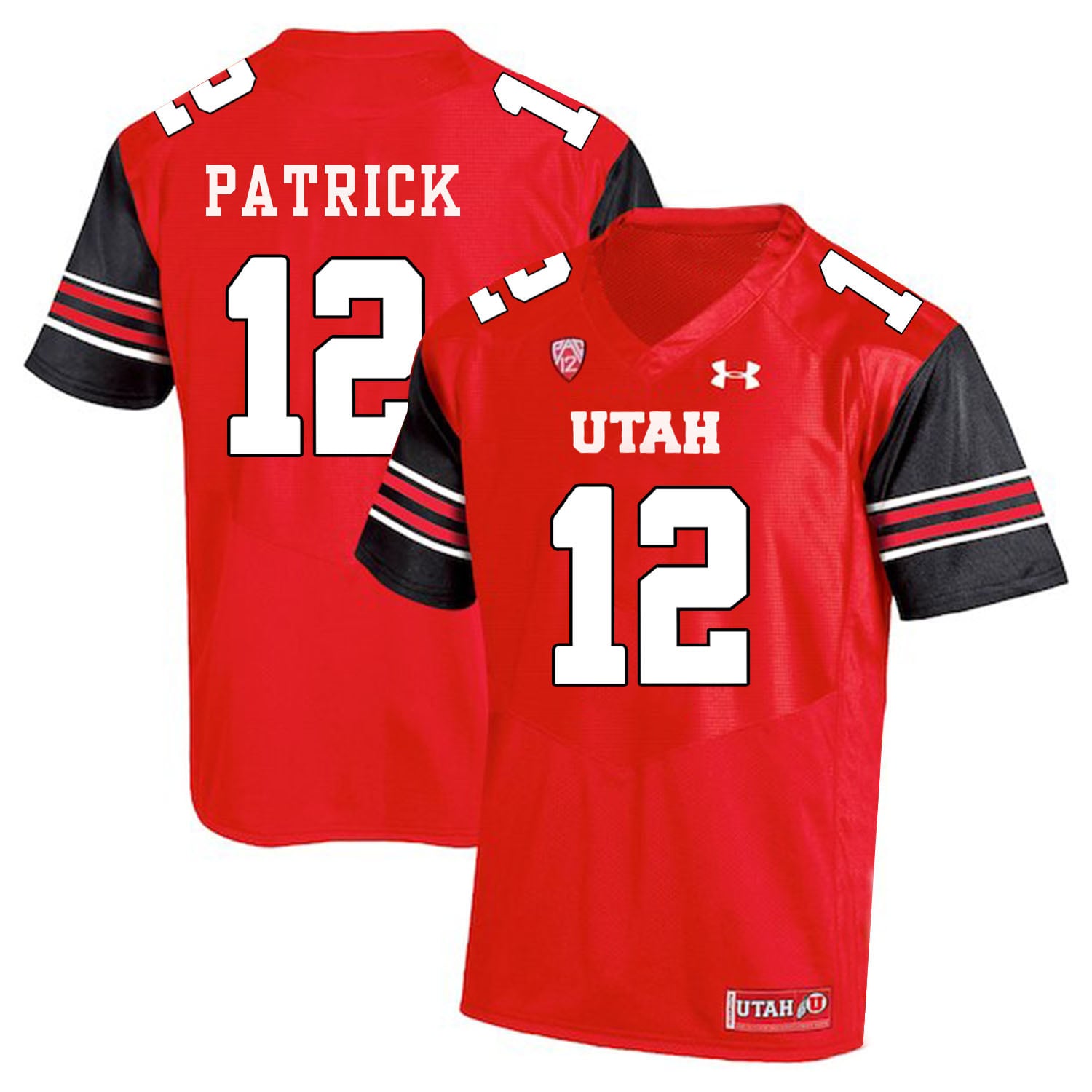 Utah Utes #12 Tim Patrick NCAA College Football Jersey Red