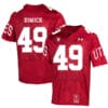 Utah Utes #49 Hunter Dimick NCAA College Football Jersey Red