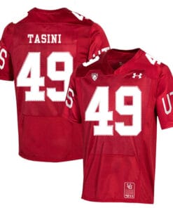 Utah Utes #49 Pasoni Tasini NCAA College Football Jersey Red