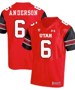 Utah Utes #6 Dres Anderson NCAA College Football Jersey Red