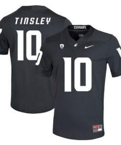 Washington State Cougars #10 Trey Tinsley College Football Jersey Black