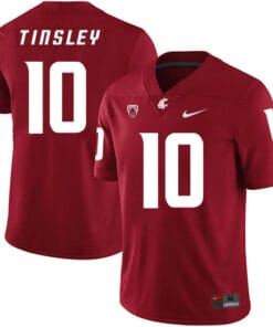 Washington State Cougars #10 Trey Tinsley College Football Jersey Red