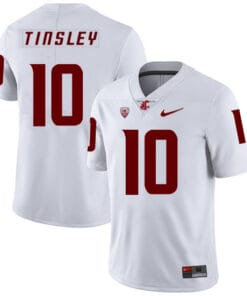 Washington State Cougars #10 Trey Tinsley College Football Jersey White