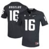 Washington State Cougars #16 Aaron Angelos NCAA Football Jersey Black