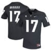 Washington State Cougars #17 Kassidy Woods NCAA Football Jersey Black