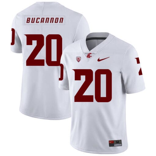 Washington State Cougars #20 Deone Bucannon NCAA Football Jersey White