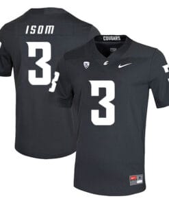 Washington State Cougars #3 Daniel Isom NCAA Football Jersey Black