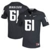 Washington State Cougars #61 Cole Madison NCAA Football Jersey Black