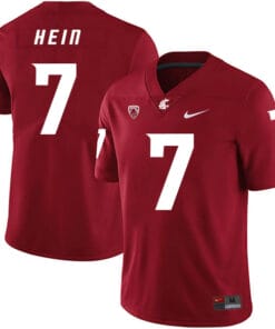 Washington State Cougars #7 Mel Hein Football Jersey Red