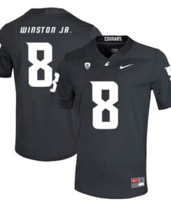 Washington State Cougars #8 Easop Winston Jr. Football Jersey Black