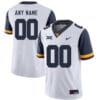 Custom West Virginia Jersey Name And Number Football White