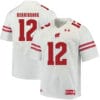 Wisconsin Badgers #12 Alex Hornibrook College Football Jersey White