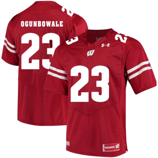 Wisconsin Badgers #23 Dare Ogunbowale College Football Jersey Red