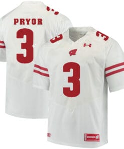 Wisconsin Badgers #3 Kendric Pryor College Football Jersey White