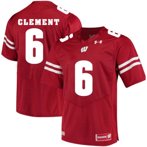 Wisconsin Badgers #6 Corey Clement College Football Jersey Red
