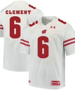 Wisconsin Badgers #6 Corey Clement College Football Jersey White