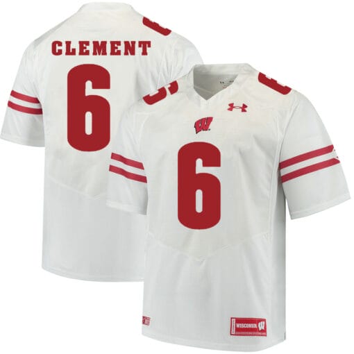 Wisconsin Badgers #6 Corey Clement College Football Jersey White