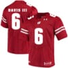 Wisconsin Badgers #6 Danny Davis III College Football Jersey Red