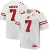 Wisconsin Badgers #7 Bradrick Shaw College Football Jersey White