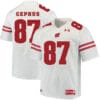 Wisconsin Badgers #87 Quintez Cephus College Football Jersey White