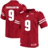 Wisconsin Badgers #9 Rachid Ibrahim College Football Jersey Red