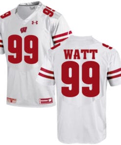 Wisconsin Badgers #99 JJ Watt NCAA College Football Jersey White