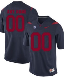 Custom Arizona Wildcats Jersey Name and Number Navy Blue College Football