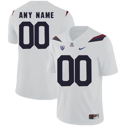 Arizona Wildcats Custom Football Jersey Name and Number College White